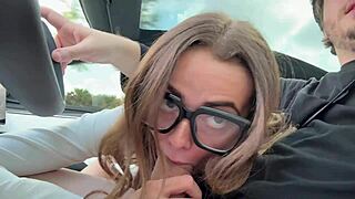 nikki nicole feels car fuck thrill during stepbro driving lesson