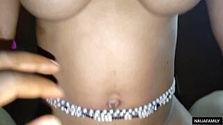 Sexy african teen rides hard dick cowgirl style in homemade hardcore