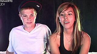 Cute blonde babe squirts during casting interview with dirty talk and feet play