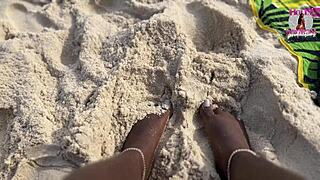 he snaps my beach pic then i flash wet pussy ride his bbc cowgirl anal brazilian style