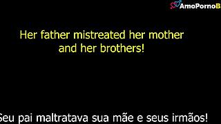 dude, ever wonder why bathroom talks with this brazilian anal teen get so real? subtitled