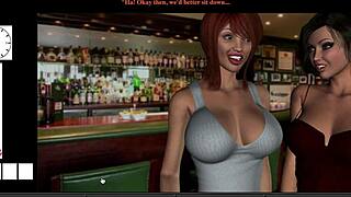 Tara enters sauna with Zayna for redhead big tits pussy fuck play