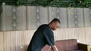 Ebony goddess meets Naija pornstar for bar kisses orgasms and titty fun maximum?