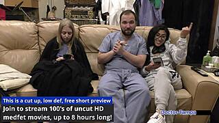 Jasmine rose spreads ass backstage for Dr Tampa's corporate slave doggy in hospital parody