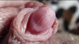 discover the thrill of big clit pulsing to orgasm up close