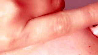Russian college blonde Nastya slurps monster cock to cum gulp