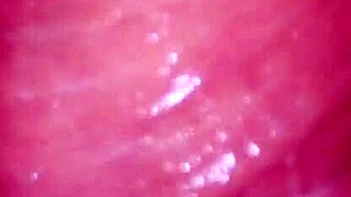 Russian college blonde Nastya slurps monster cock to cum gulp