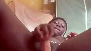 WOW! Sexy African Girl Fingers Her Juicy Pussy Right After!