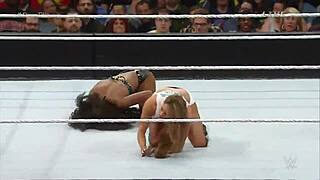 nikki bella vs naomi going all out in extreme rules match 2015 🔥💥