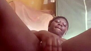 WOW! Sexy African Girl Fingers Her Juicy Pussy Right After!