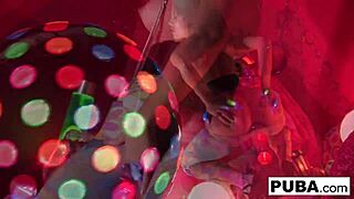 Kristina Rose Teases Pussy Tits in 70s Style Nude Solo Masturbation