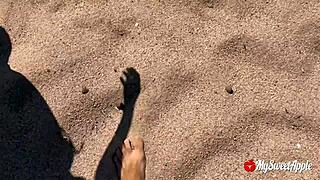 wanna see my wife go topless then sneak a beach bj on holiday??