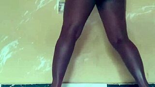 WOW! Sexy African Girl Fingers Her Juicy Pussy Right After!