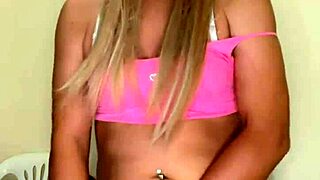 Exotic Transsexual Diabla Flaunts Petite Tits in Crossdressing Tease