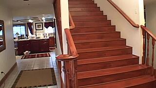 Milf Jamie Elle and Tiffany Meadows squirt wildly from monster cock gaping