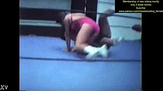 mixed wrestling clash pits strong men against fierce women grapplers