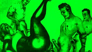 vintage erotic art explodes with raw desire!