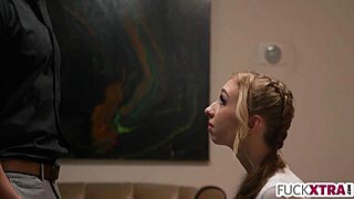 WOW, HOT BLONDE SHARES HER DEEPTHROAT SECRETS!