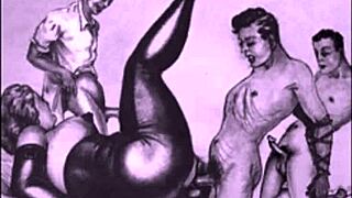 vintage erotic art explodes with raw desire!