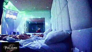 HIDDEN CAM CATCHES HOT SHOWER TITS AND NAKED DRESSING IN HOTEL!