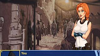 orange trainer gropes massive boobs tits squeeze session