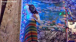 Hotwife Steffi's Huge Pussy Lips Dance Lingerie Masturbation Toys Photoshoot Tease