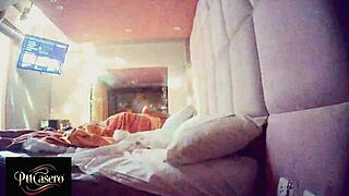 HIDDEN CAM CATCHES HOT SHOWER TITS AND NAKED DRESSING IN HOTEL!