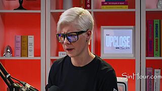 aw man the cute pretty leana lovings in this casting she's just too nerdy hot glasses curly brunette