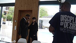 Silvia Soprano Fucked by Two Guys Beach House BTS!