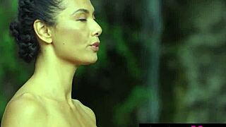 Naked milf yoga instructor daniella smith stretches pussy during flexible poses