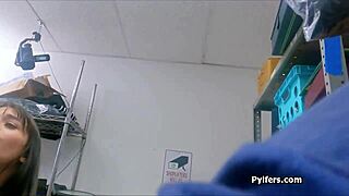 Massive cock ravages petite latina teen suspect hard in office interrogation