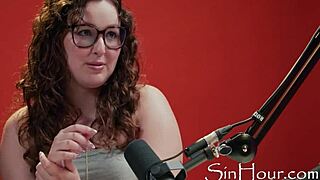 aw man the cute pretty leana lovings in this casting she's just too nerdy hot glasses curly brunette