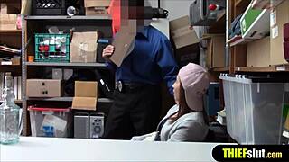 aww cute russian shoplifter teen gets rough punishment in garage 😈🍑