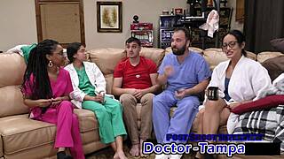 dr tampa catheterizes aria nicole's pussy in humiliating hospital glove roleplay