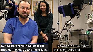 yasmine woods' shaved pussy blasted full of hot cum!