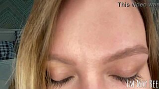 Petite blonde in lingerie moans JOI to long-lost stepbro, tight pussy dripping for you.