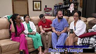dr tampa catheterizes aria nicole's pussy in humiliating hospital glove roleplay