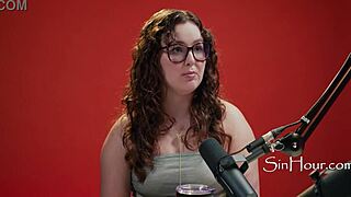 aw man the cute pretty leana lovings in this casting she's just too nerdy hot glasses curly brunette
