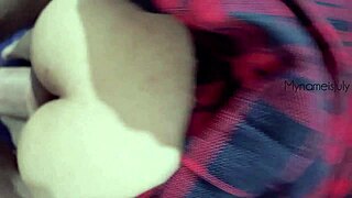 Skinny schoolgirl tries huge cock anal first time on homemade video