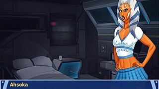 orange trainer gropes massive boobs tits squeeze session