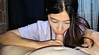 Best Friend Gets Tempting Deep Blowjob