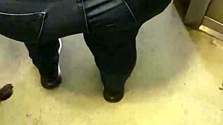 Candid Huge Spanish Wife Ass in Public Hidden Cam