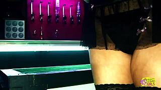 two horny sluts rip clothes finger and strapon fuck hot stripper
