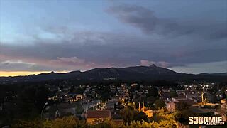 Oney plays slut offering her ass to two cocks at once