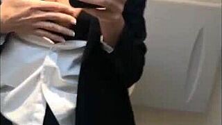 flight attendant sneaks public bathroom cam show on camsoda