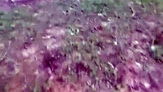 della's tiny redhead frame gets wrecked bareback by two guys outdoors