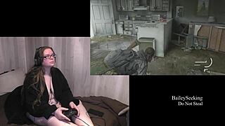naked last of us 2 playthrough part 6 shows off her big curves casually