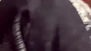 his huge black cock rips my clothes then deepthroats my mouth before raw doggystyle fucks my dripping ebony milf pussy