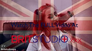 skinny british redhead slut fucked hard then gulps every drop of cum