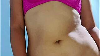 hot latina stepmom in lingerie lets stepson snap pics of her huge ass shaking seductively